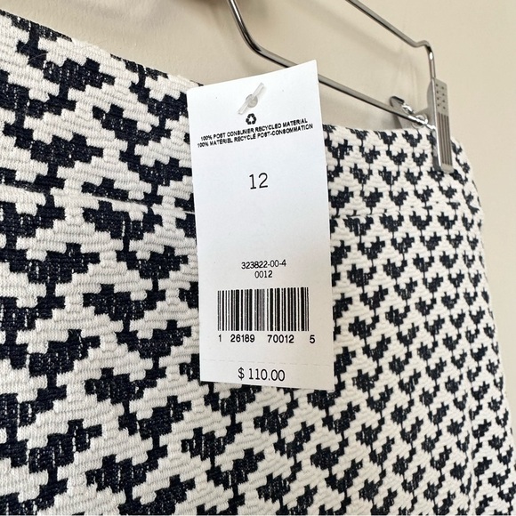 BANANA Republic-White & Blue Stretch Summer Skirt (Size:12) - Picture 5 of 8